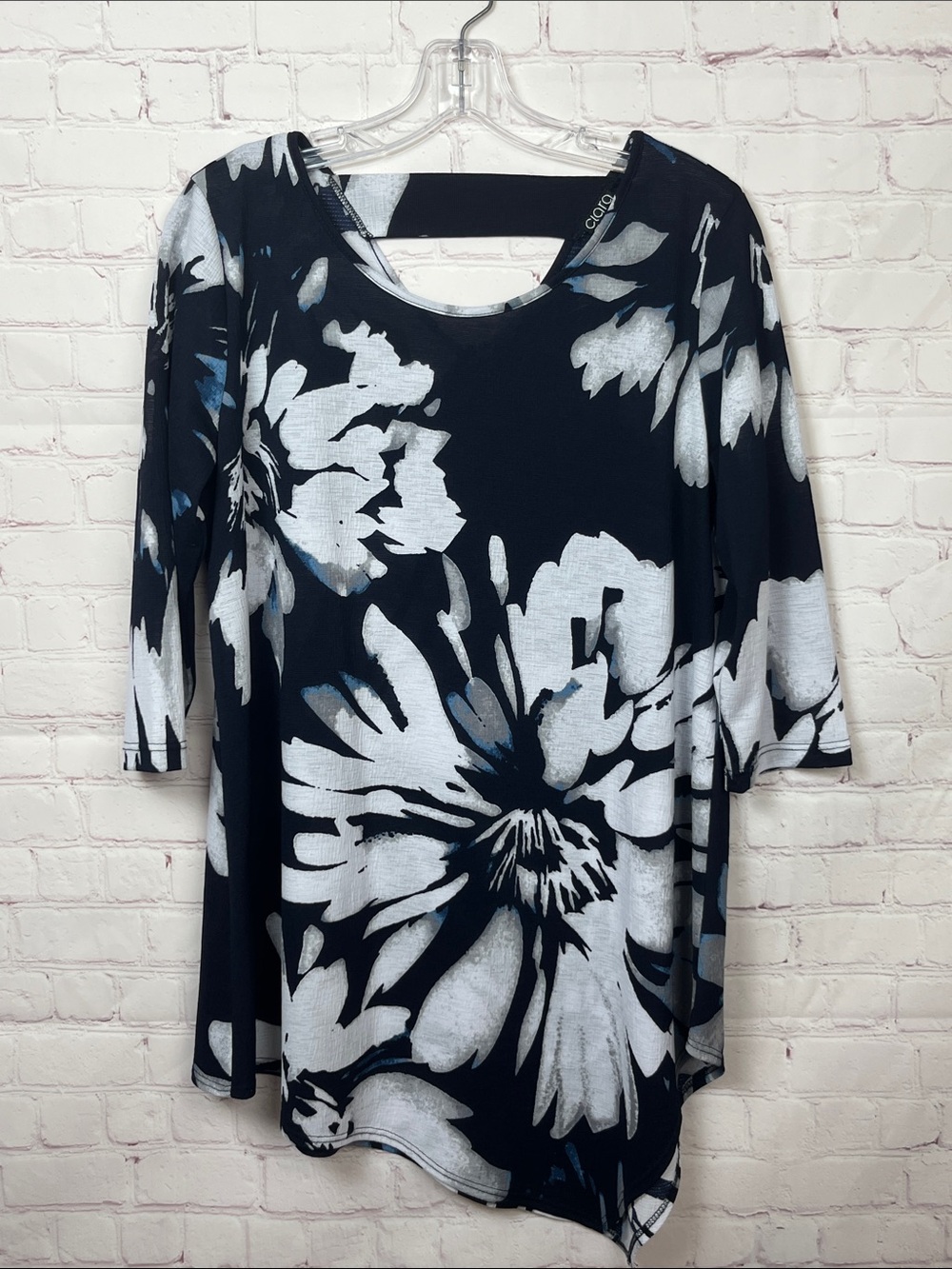 Clara Sun Woo Floral Print Asymmetric Top